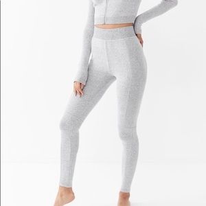 grey high waisted leggings